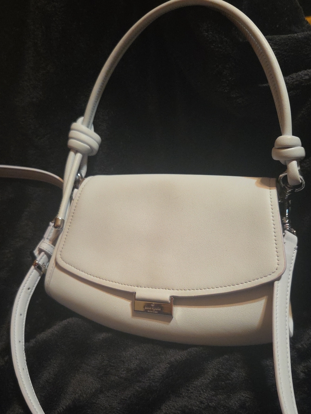 Kate Spade New York Ali Leather Flap Shoulder bag, Pale Sapphirine Blue